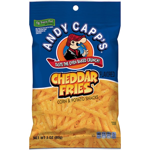 Andy Capp Cheddar Fries 3 Oz., PK35